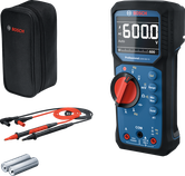 Bosch GDM 600-15 digital multimeter with probes and case.