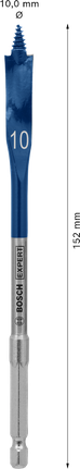 Bosch EXPERT Self Cut Speed Spade Drill Bit 10x152 mm.