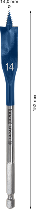 Bosch EXPERT Self Cut Speed Spade Drill Bit 14 x 152 mm.