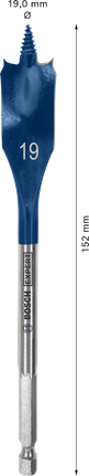 Bosch EXPERT Self Cut Speed Spade Drill Bit 19 x 152 mm.
