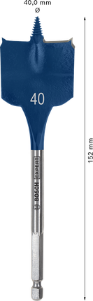 Bosch EXPERT Self Cut Speed Spade Drill Bit 40 mm.