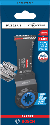 Bosch Expert PAIZ 32 AIT MetalMax plunge cut blade 32×55 mm.