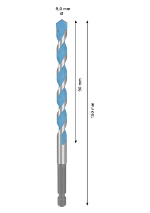 Bosch EXPERT HEX-9 Multi Construction Drill Bit 9 x 150 mm.