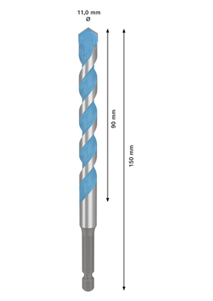 Bosch EXPERT HEX-9 Multi Construction Drill Bit 11 mm.