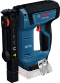 Bosch GTH 18V-14 cordless wood stapler, brushless motor.