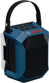 Bosch GPB 18V-1 C Bluetooth speaker with handle.