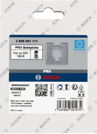 Bosch PRO Baseplate square 7 x 96 x 96 mm.