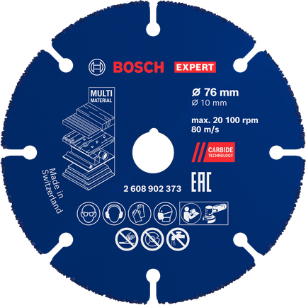 Bosch EXPERT Multi Material Carbide Cutting Disc 76 mm.