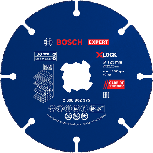 Bosch EXPERT Multi Material Carbide Cutting Disc 125 mm.
