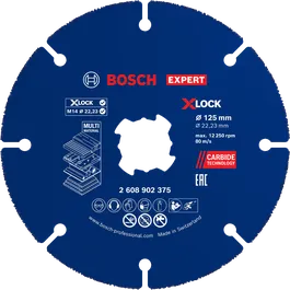 Bosch EXPERT Carbide Multi Wheel X-LOCK cutting disc 125 mm.