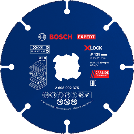 Bosch EXPERT Multi Material Carbide Cutting Disc 125 mm.
