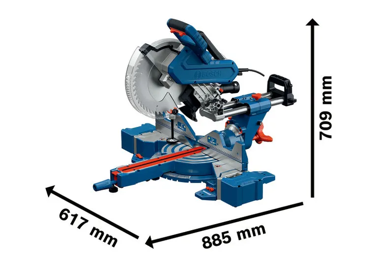 GCM 340-305 D Bosch GCM 340-305 D mitre saw with sliding arm.