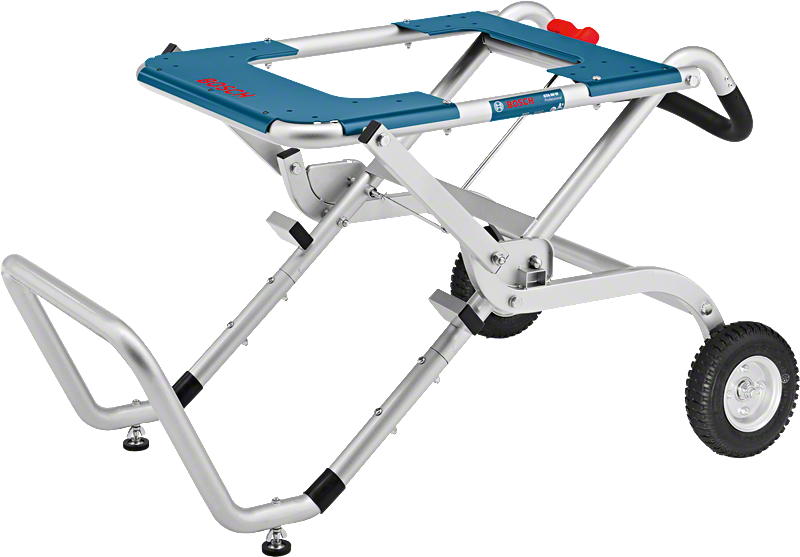 Bosch GTA 60 W, mobile saw stand with wheels.