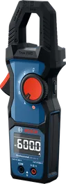 Bosch GMC 600-15 clamp meter with True RMS display.