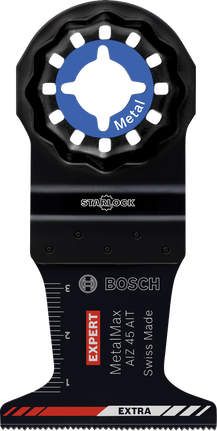 Bosch EXPERT AIZ 45 AIT MetalMax plunge cut blade for metal.