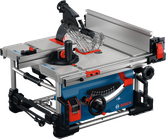 Bosch GTS 70-216 table saw with adjustable cutting angle.