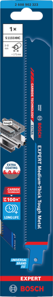 Bosch EXPERT S1155HHC 3/8″ metal blade.