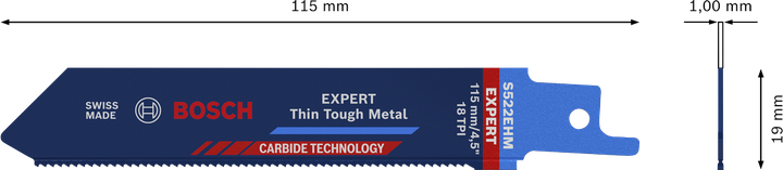 Bosch EXPERT Thin Tough Metal S 522 EHM saw blade.