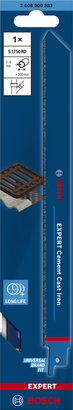 EXPERT Cement Cast Iron S1750RD Bosch EXPERT Cement Cast Iron S 1750 RD reciprocating saw blade.