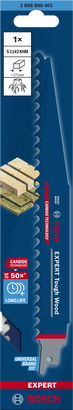 EXPERT Tough Wood S1142KHM Bosch EXPERT Tough Wood S 1142 KHM reciprocating saw blade.