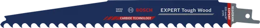 EXPERT Tough Wood S1142KHM Blade Bosch EXPERT Tough Wood S 1142 KHM saw blade for fast wood cutting.