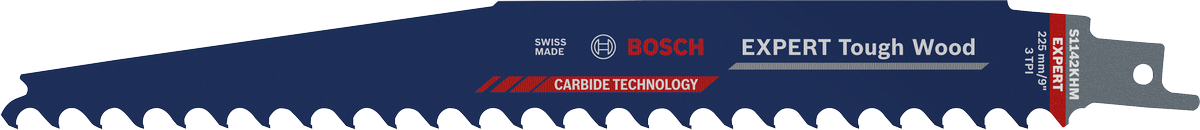 Bosch EXPERT Tough Wood S 1142 KHM saw blade for fast wood cutting.