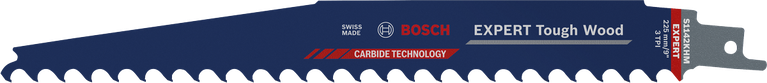 EXPERT ‘Tough Wood’ S 1142 KHM Reciprocating Saw Blade 1-pc Bosch EXPERT Tough Wood S 1142 KHM saw blade for fast wood cutting.
