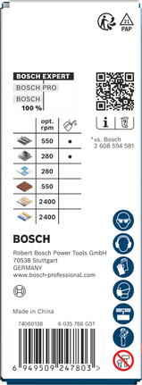 Bosch EXPERT Multi Material 32×60 mm hole saw.