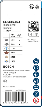 Bosch 38×60 mm Multi Material hole saw.
