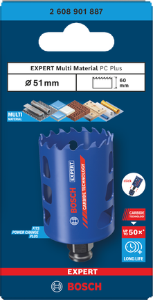 Bosch Expert Multi Material 51mm hole saw.