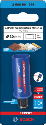 Bosch 30×60 mm Expert Construction hole saw.