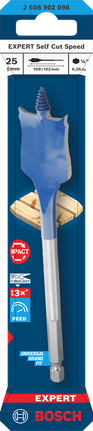 Bosch 25×152 mm spade drill bit.