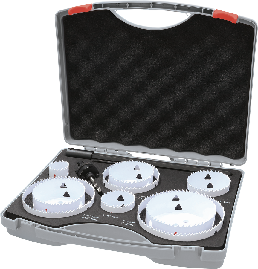 Bosch Multi Material Threaded Hole Saw Set in case.