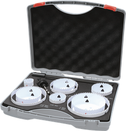 Bosch Multi Material Threaded Hole Saw Set in case.