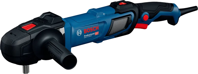 Bosch GPO 14-180 S rotary polisher with ergonomic handle.