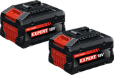 Bosch 18V 8Ah Expert lithium-ion batteries pair.