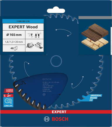Bosch EXPERT Wood circular saw blade 165 mm T48.