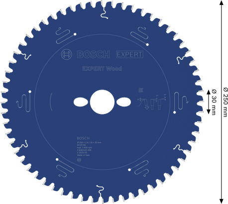 EXPERT Wood Bosch EXPERT Wood Circular Saw Blade 250mm T60.