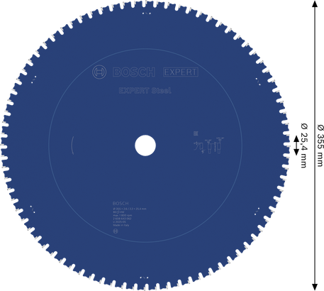 EXPERT Steel Bosch EXPERT Steel circular saw blade 355mm T80.