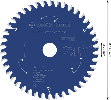 EXPERT Wood cordless