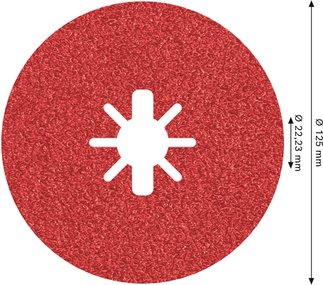 PRO R780 Bosch PRO R780 X-Lock fibre disc 125 mm grit 36.