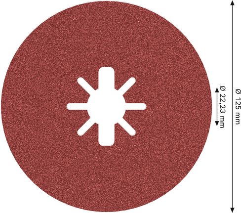 Bosch PRO R780 X-Lock Fibre Disc 125 mm G80.