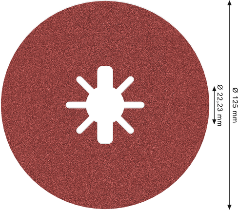 Bosch PRO R780 X-Lock Fibre Disc 125 mm G120 for sanding.