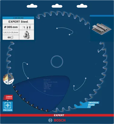 EXPERT Steel Bosch EXPERT Steel circular saw blade 305×2.6×25.4 mm T60.