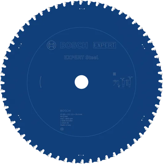 EXPERT Steel Circular Saw Blade Bosch EXPERT Steel Circular Saw Blade 305 mm T60.