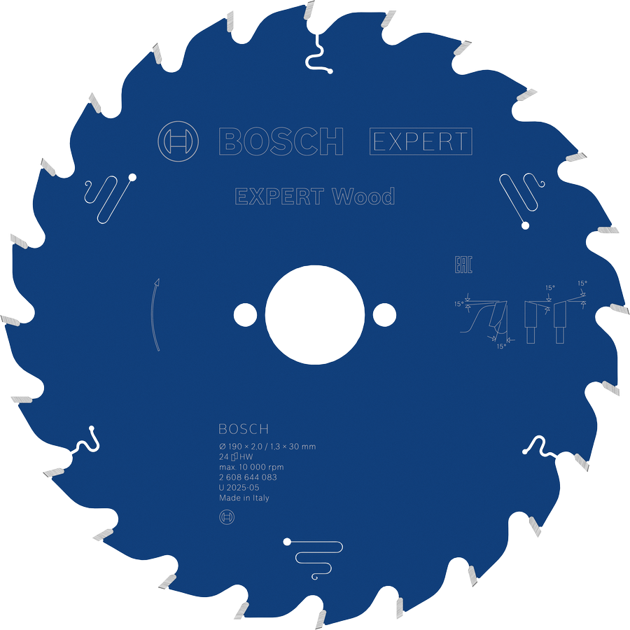 Bosch EXPERT Wood circular saw blade 190 mm T24.