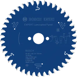 Bosch EXPERT Laminated Panel circular saw blade, 140 mm.