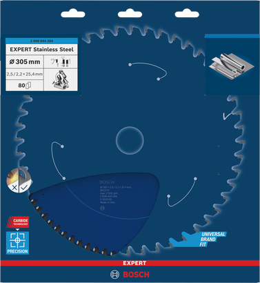 EXPERT Stainless Steel Bosch EXPERT Stainless Steel circular saw blade 305 mm.