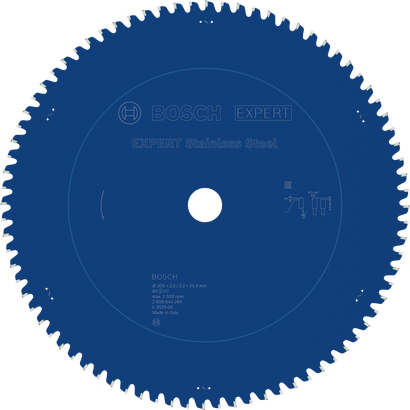 EXPERT Stainless Steel Bosch EXPERT Stainless Steel Circular Saw Blade, 80 teeth.
