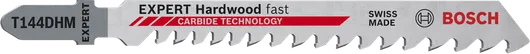 EXPERT Hardwood fast T144DHM Jigsaw Blade Bosch EXPERT Hardwood Fast T144DHM carbide jigsaw blade.